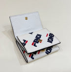 FENDI Grained Leather Mini Wallet