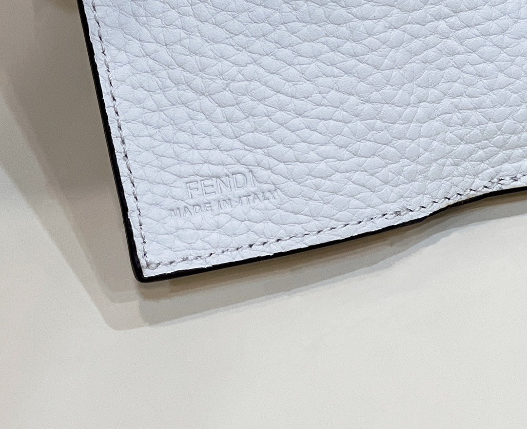 FENDI Grained Leather Mini Wallet