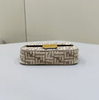 FENDI FF Chenille Baguette Handbag