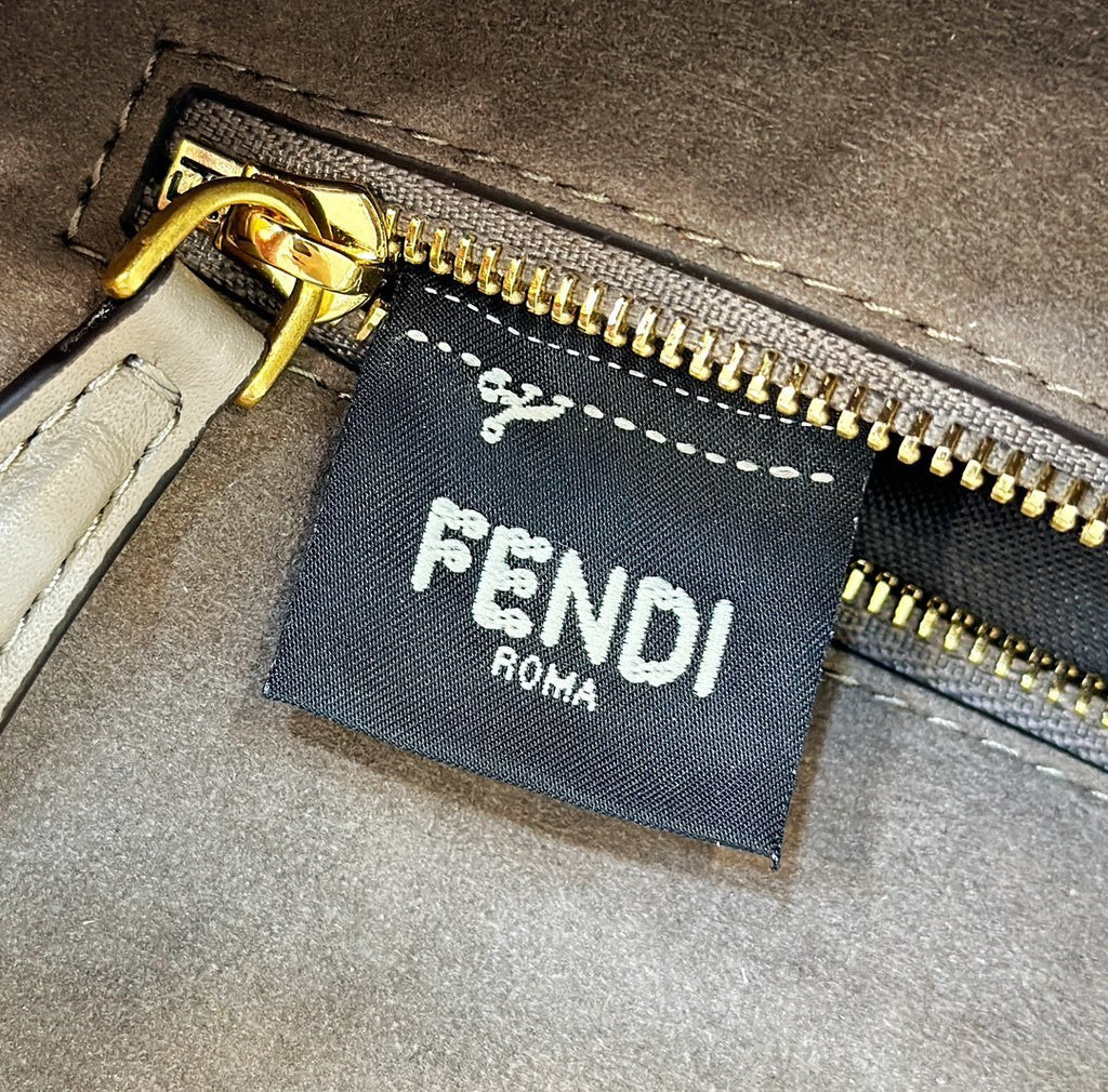 FENDI FF Chenille Baguette Handbag