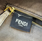 FENDI FF Chenille Baguette Handbag