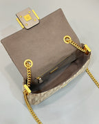 FENDI FF Chenille Baguette Handbag