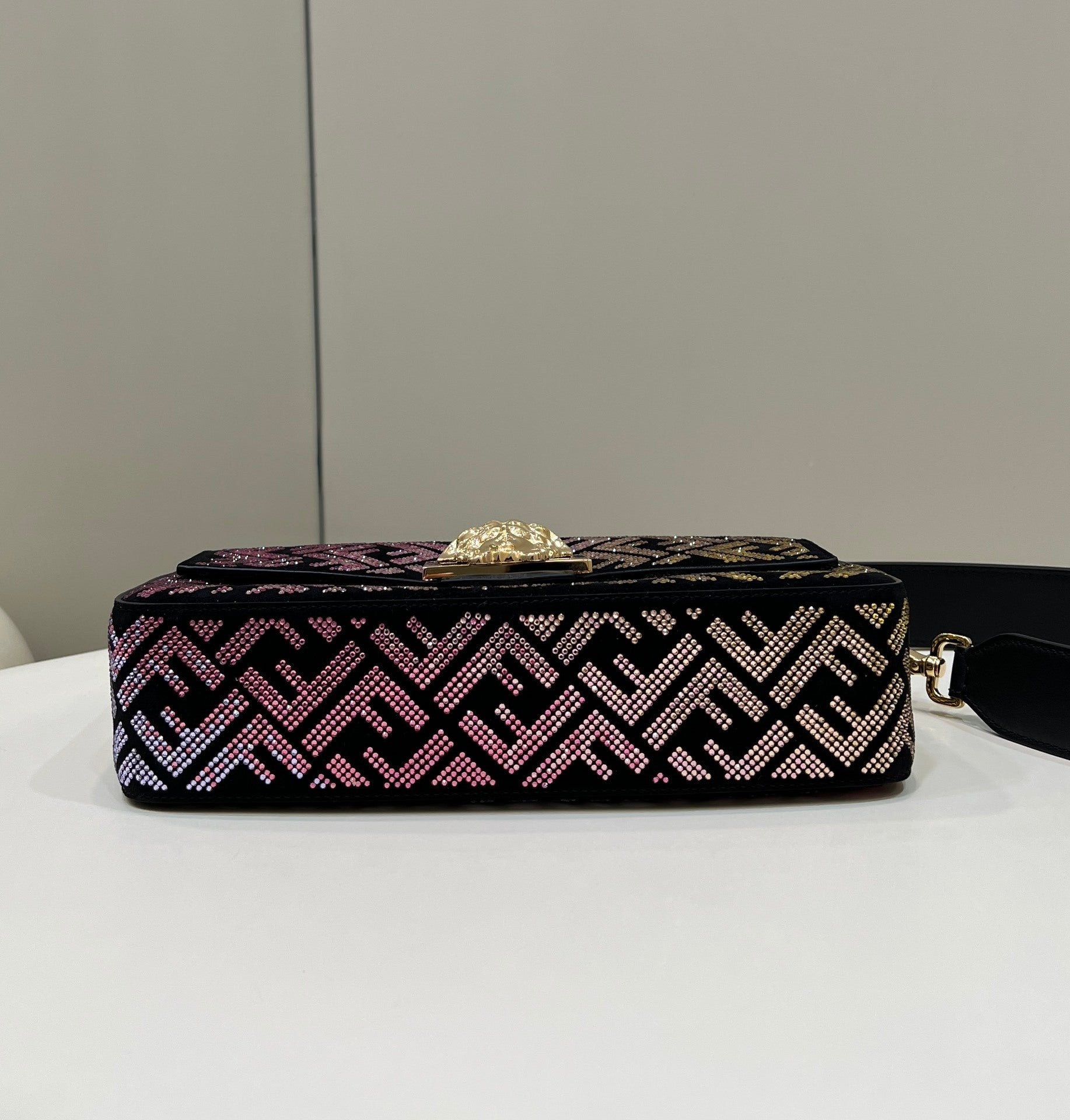 FENDI Crystal-Embellished Baguette Handbag