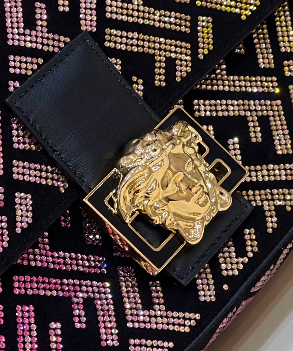 FENDI Crystal-Embellished Baguette Handbag