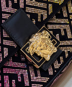 FENDI Crystal-Embellished Baguette Handbag