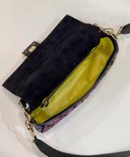 FENDI Crystal-Embellished Baguette Handbag