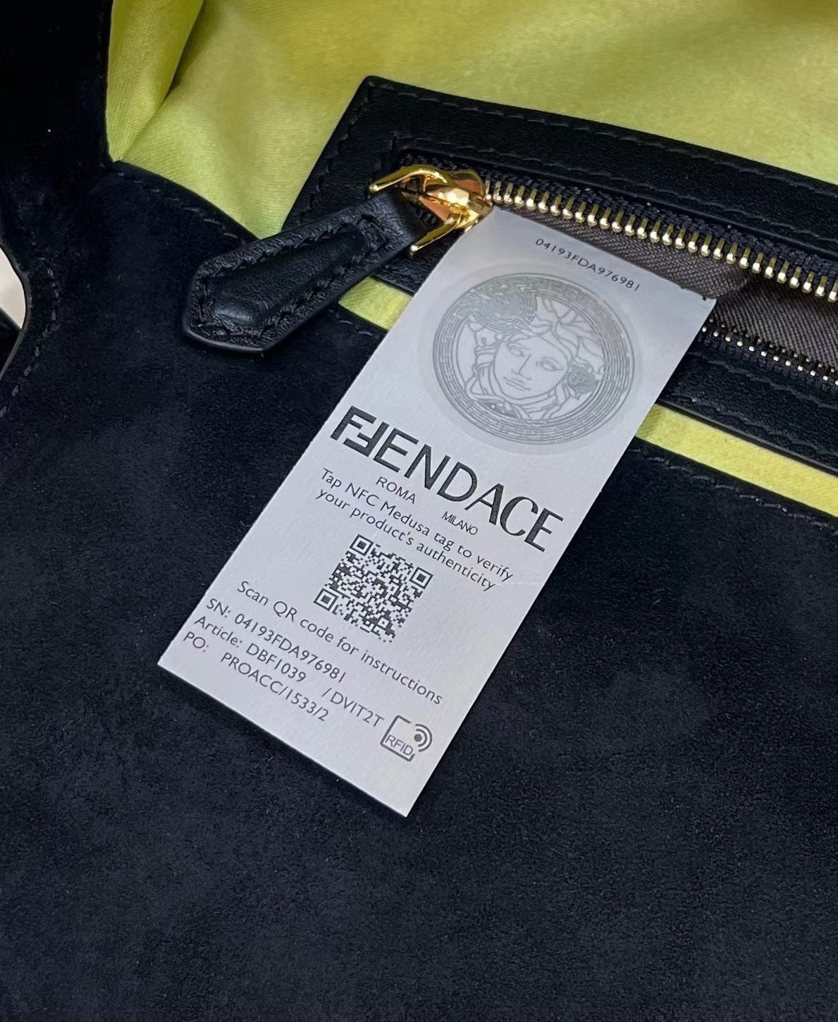 FENDI Crystal-Embellished Baguette Handbag