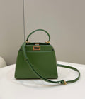 FENDI Peekaboo Soft Leather Handbag