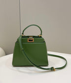 FENDI Peekaboo Soft Leather Handbag