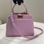 FENDI Peekaboo Soft Leather Handbag
