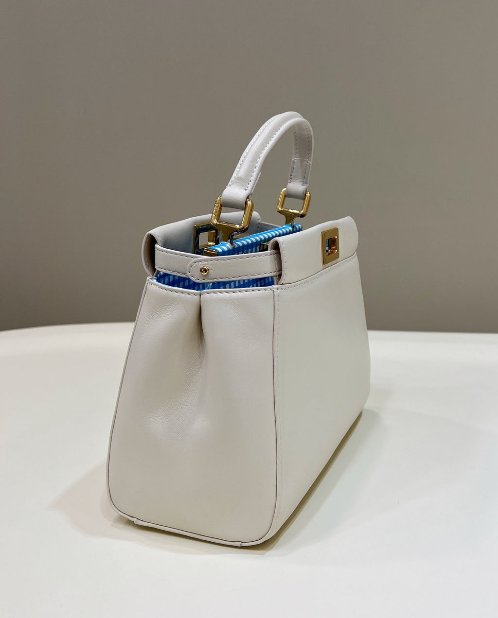 FENDI Peekaboo Soft Leather Handbag