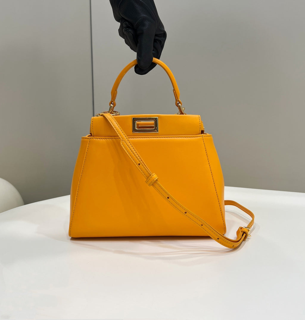 FENDI Peekaboo Lambskin Handbag