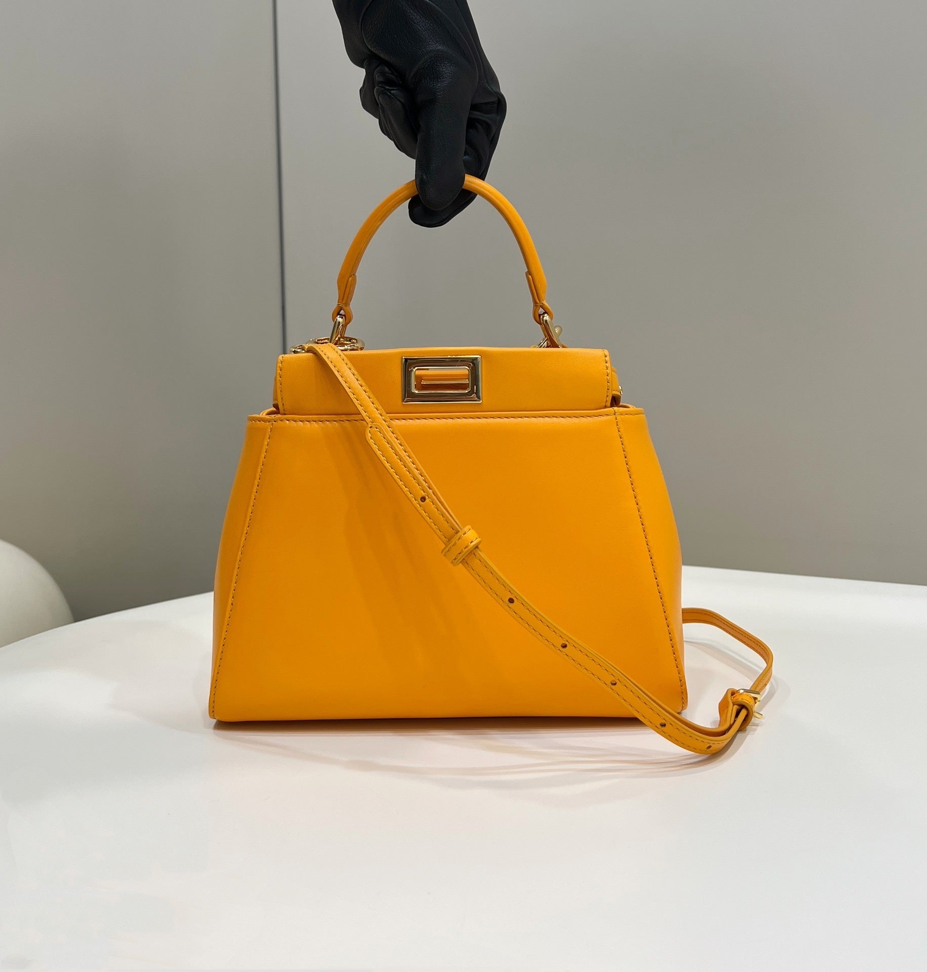 FENDI Peekaboo Lambskin Handbag