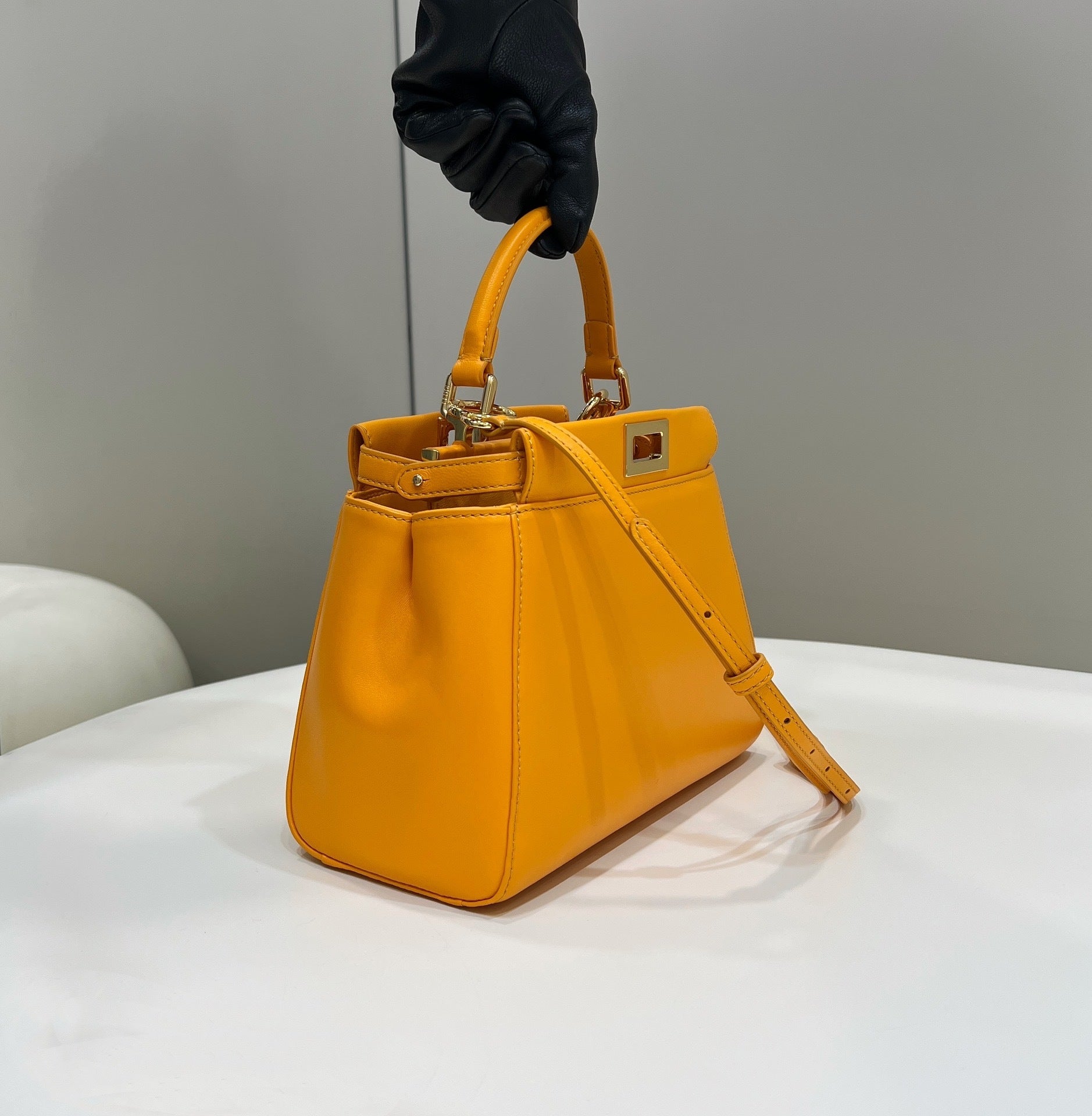 FENDI Peekaboo Lambskin Handbag