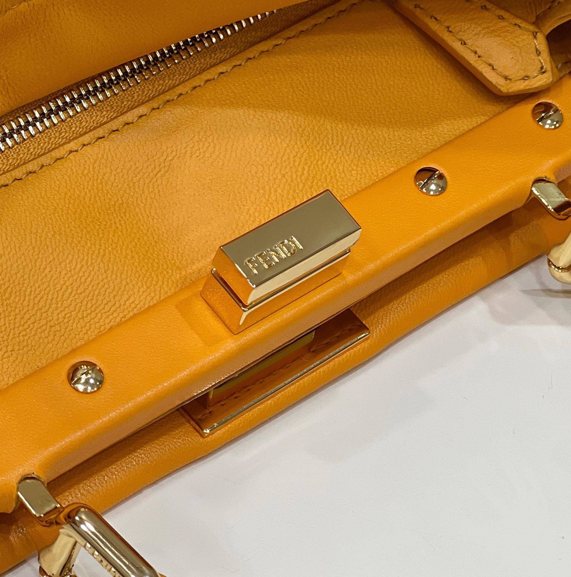 FENDI Peekaboo Lambskin Handbag