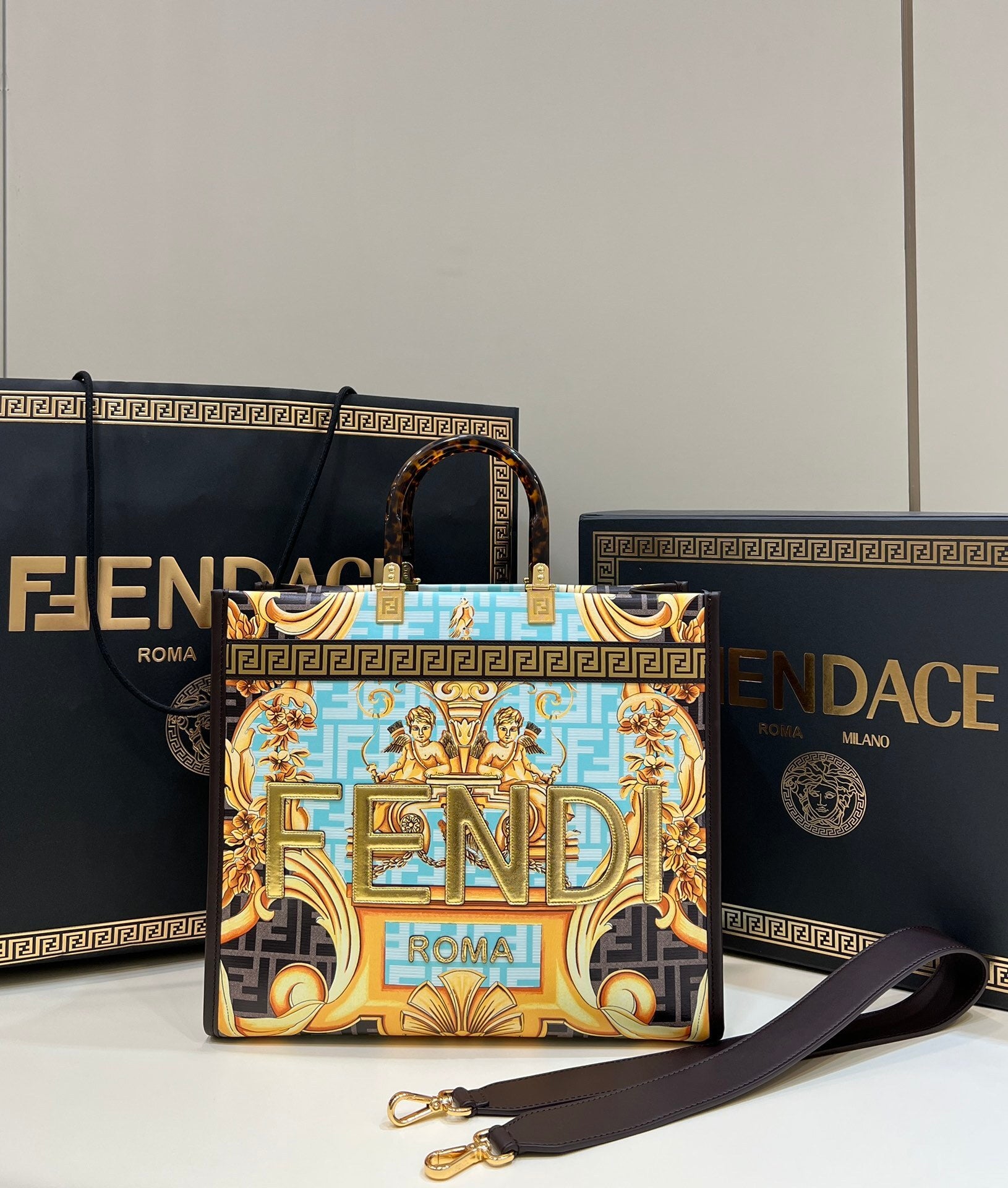 FENDI x Versace Tote Bag