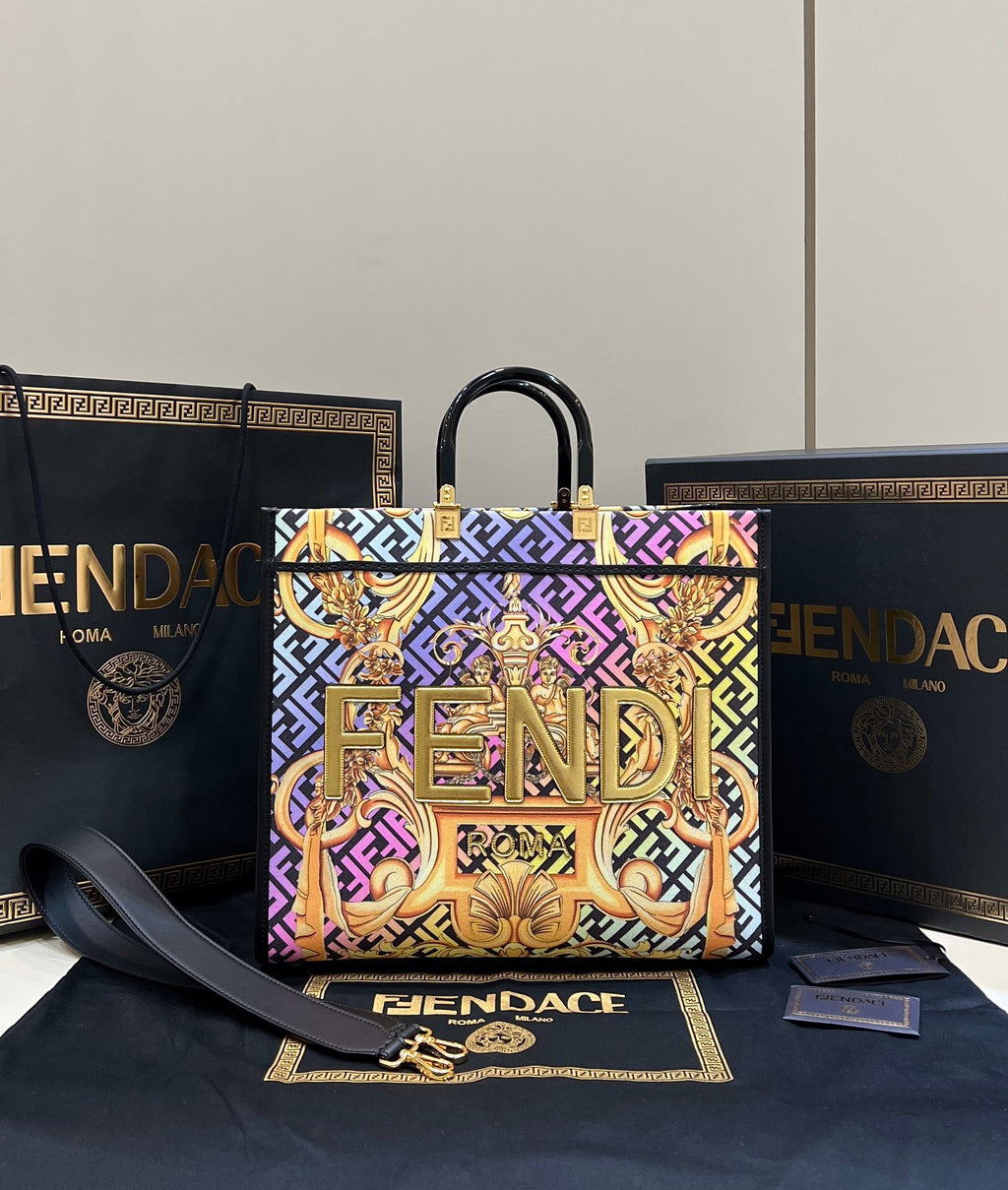 FENDI x Versace Tote Bag