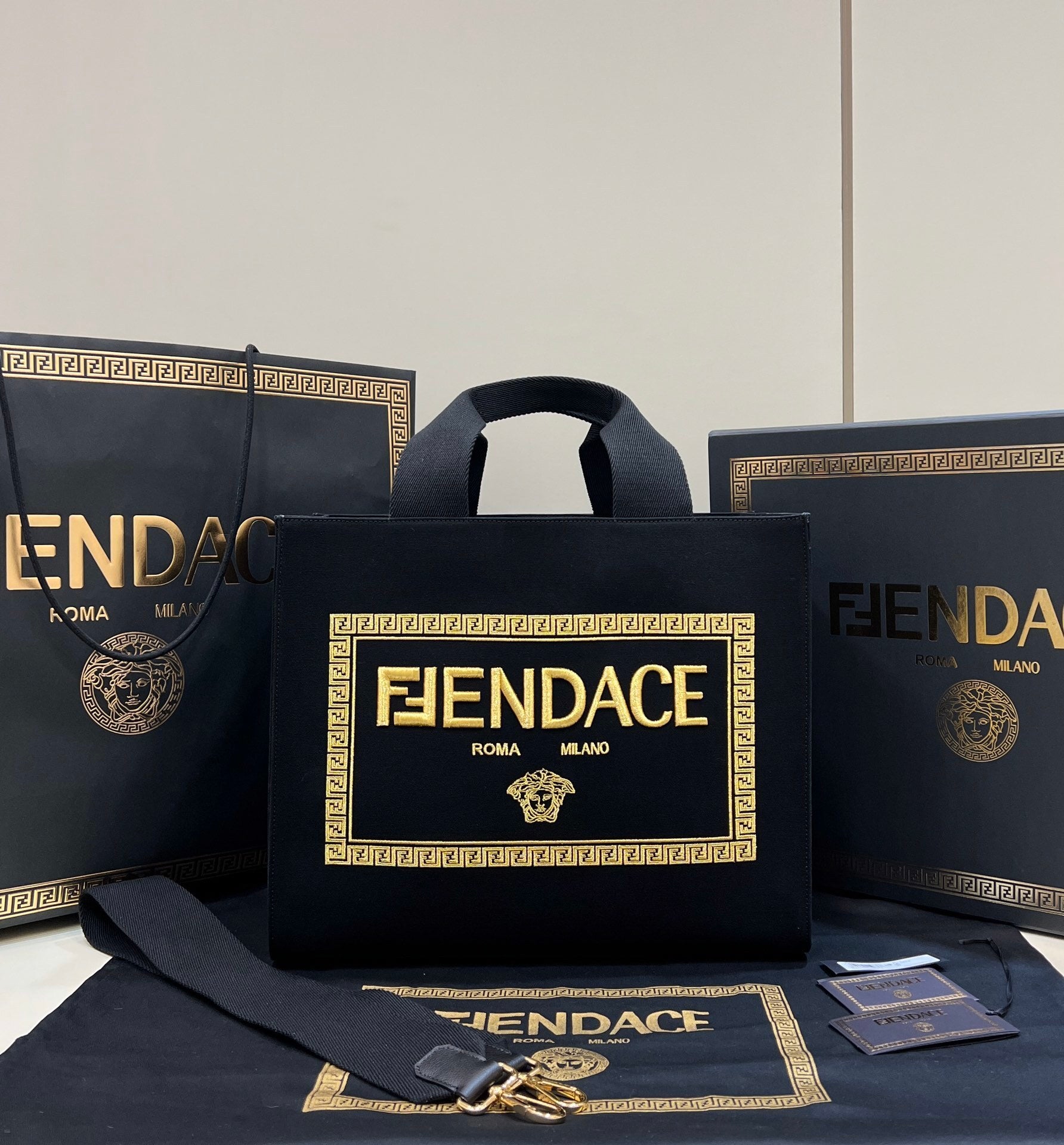 FENDI x Versace (FENDACE) Capsule Oversized Tote