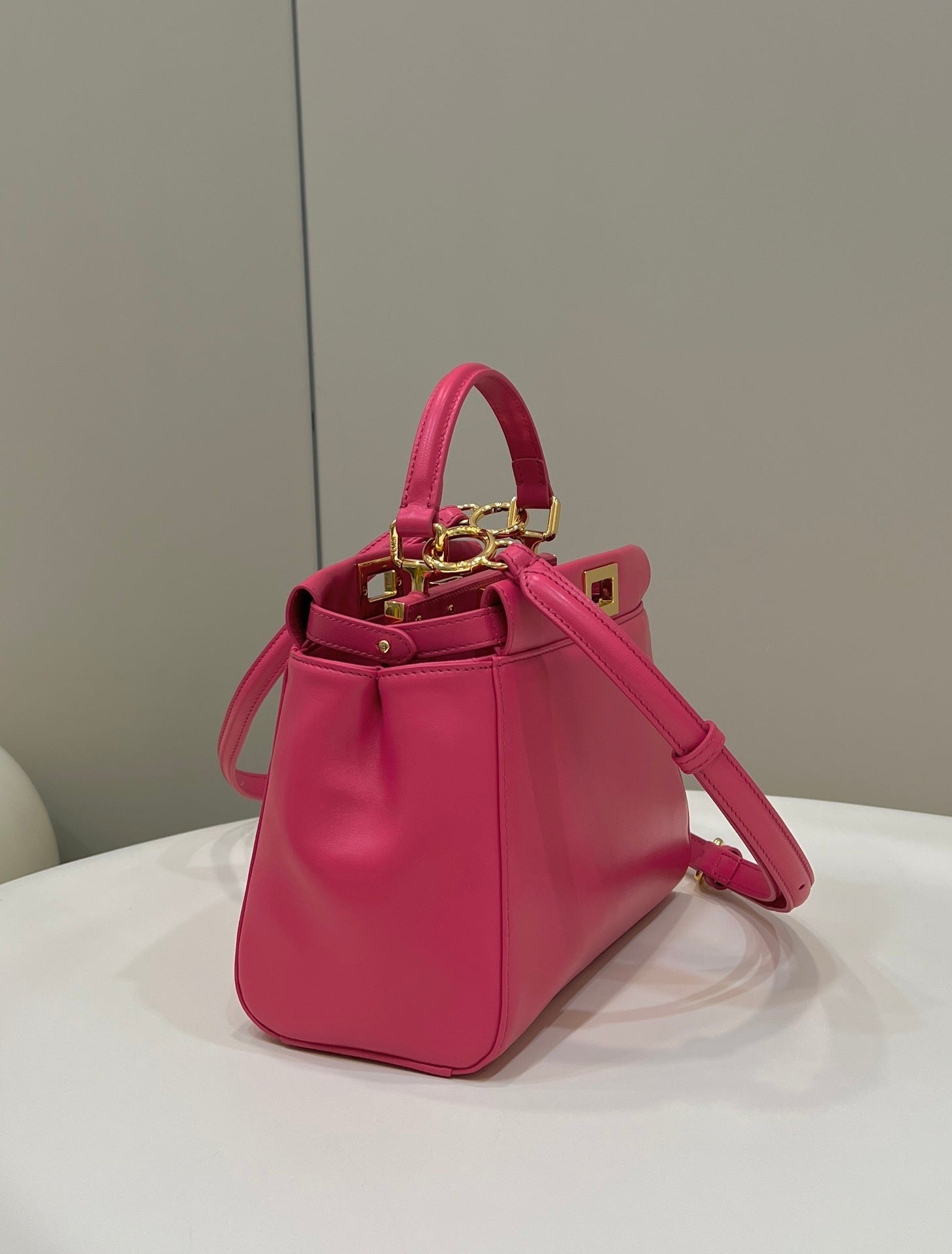 FENDI Peekaboo Lambskin Handbag