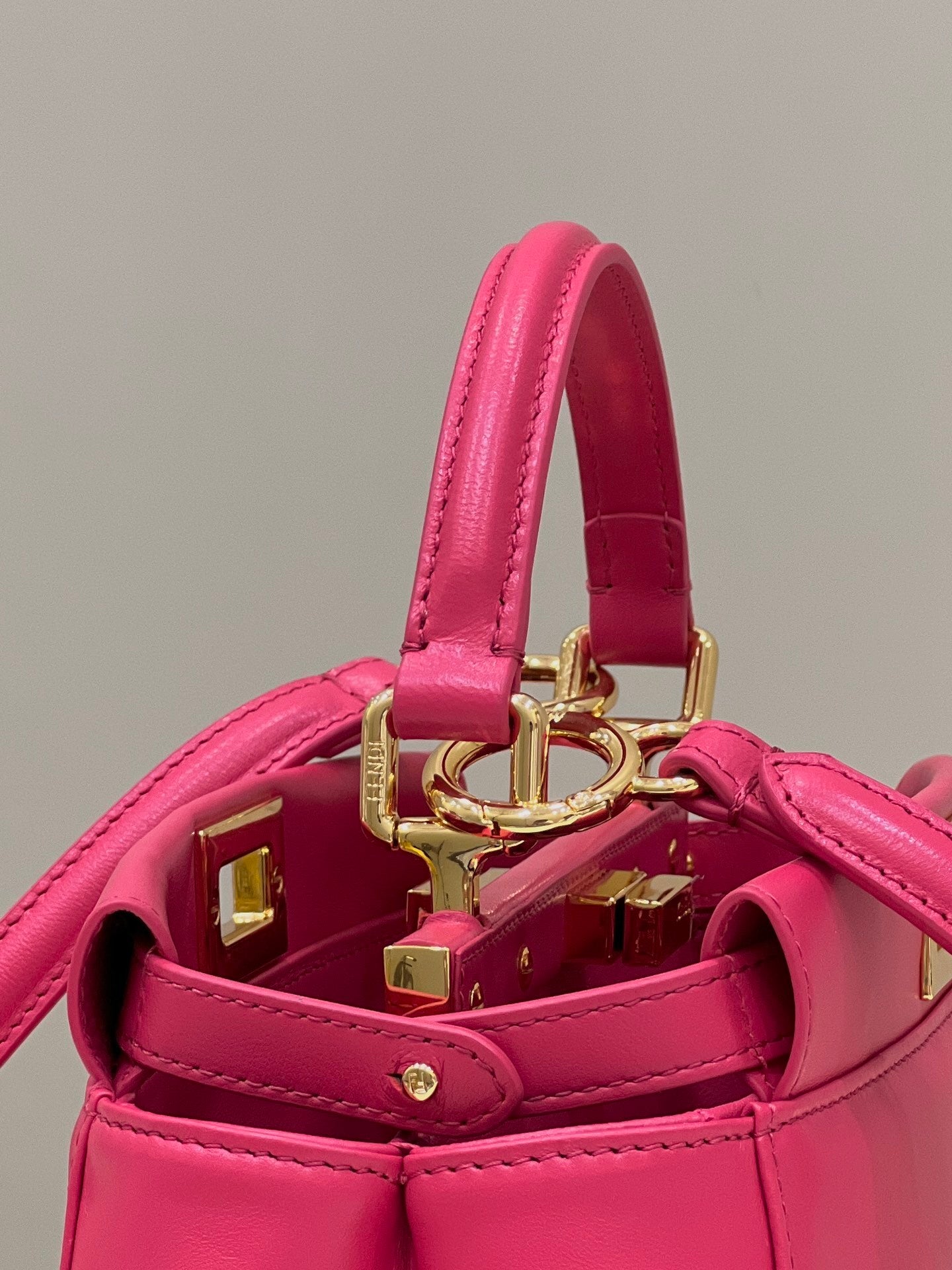 FENDI Peekaboo Lambskin Handbag