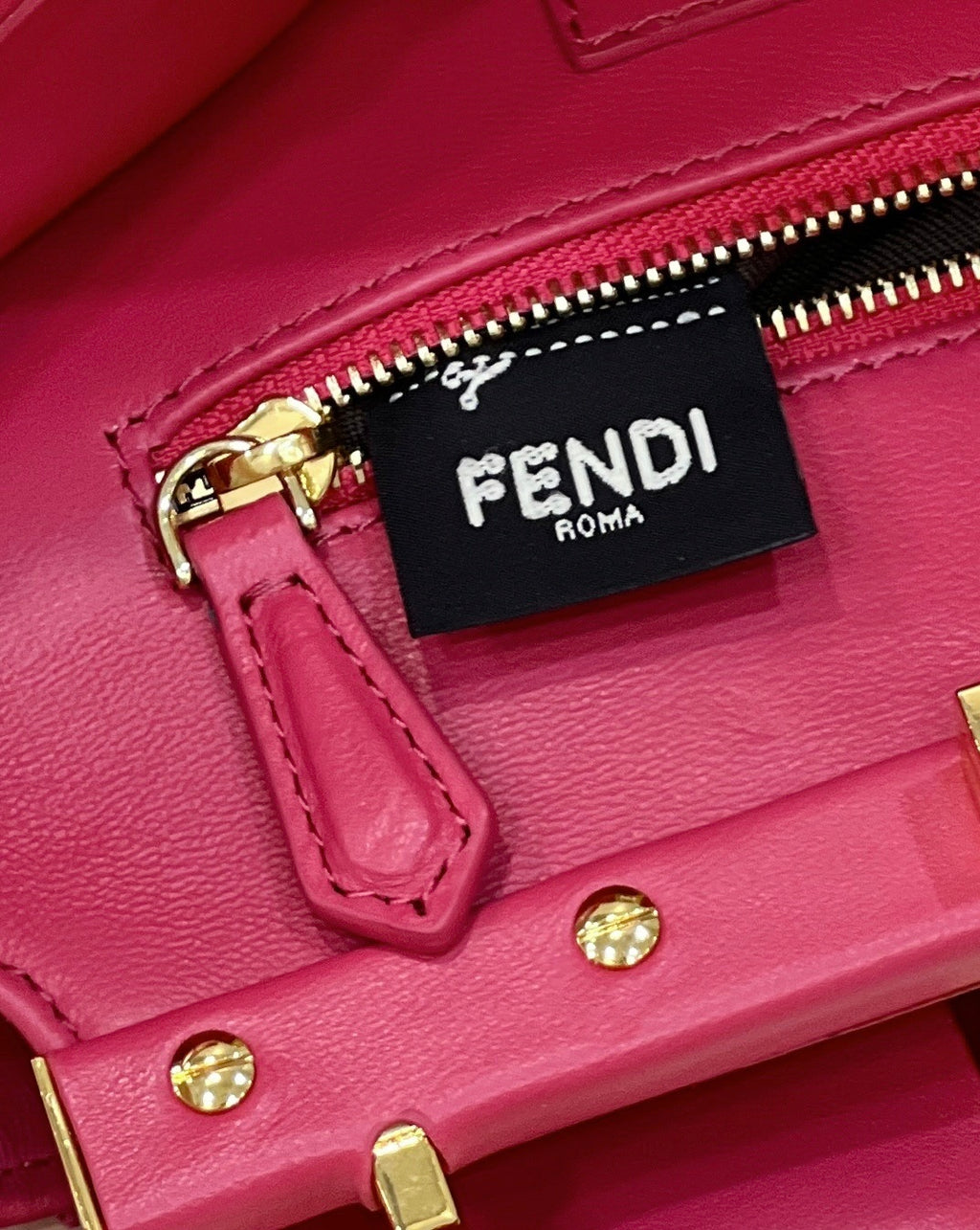 FENDI Peekaboo Lambskin Handbag
