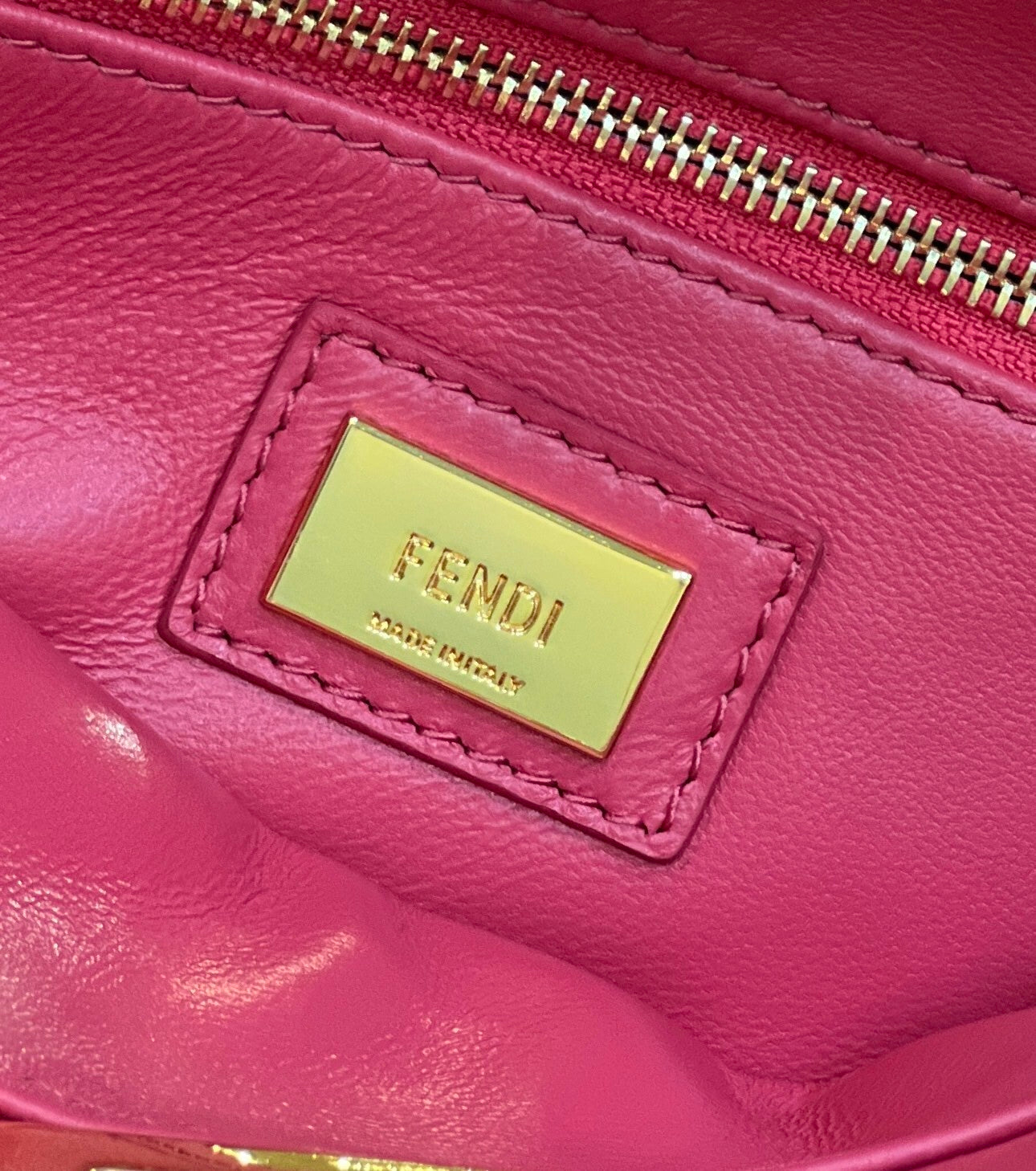 FENDI Peekaboo Lambskin Handbag