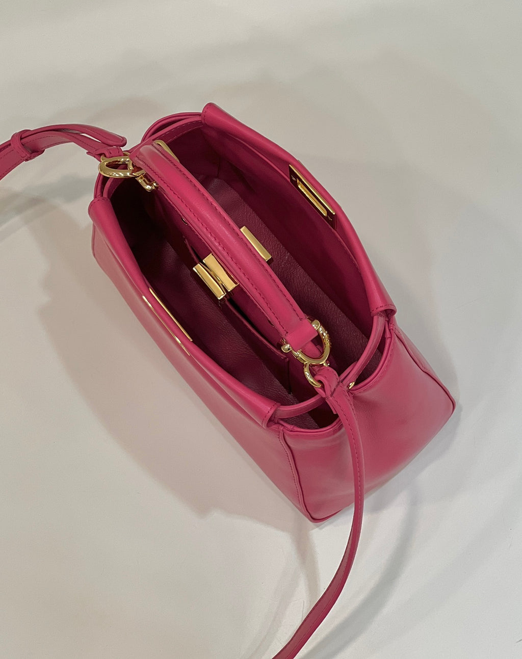 FENDI Peekaboo Lambskin Handbag
