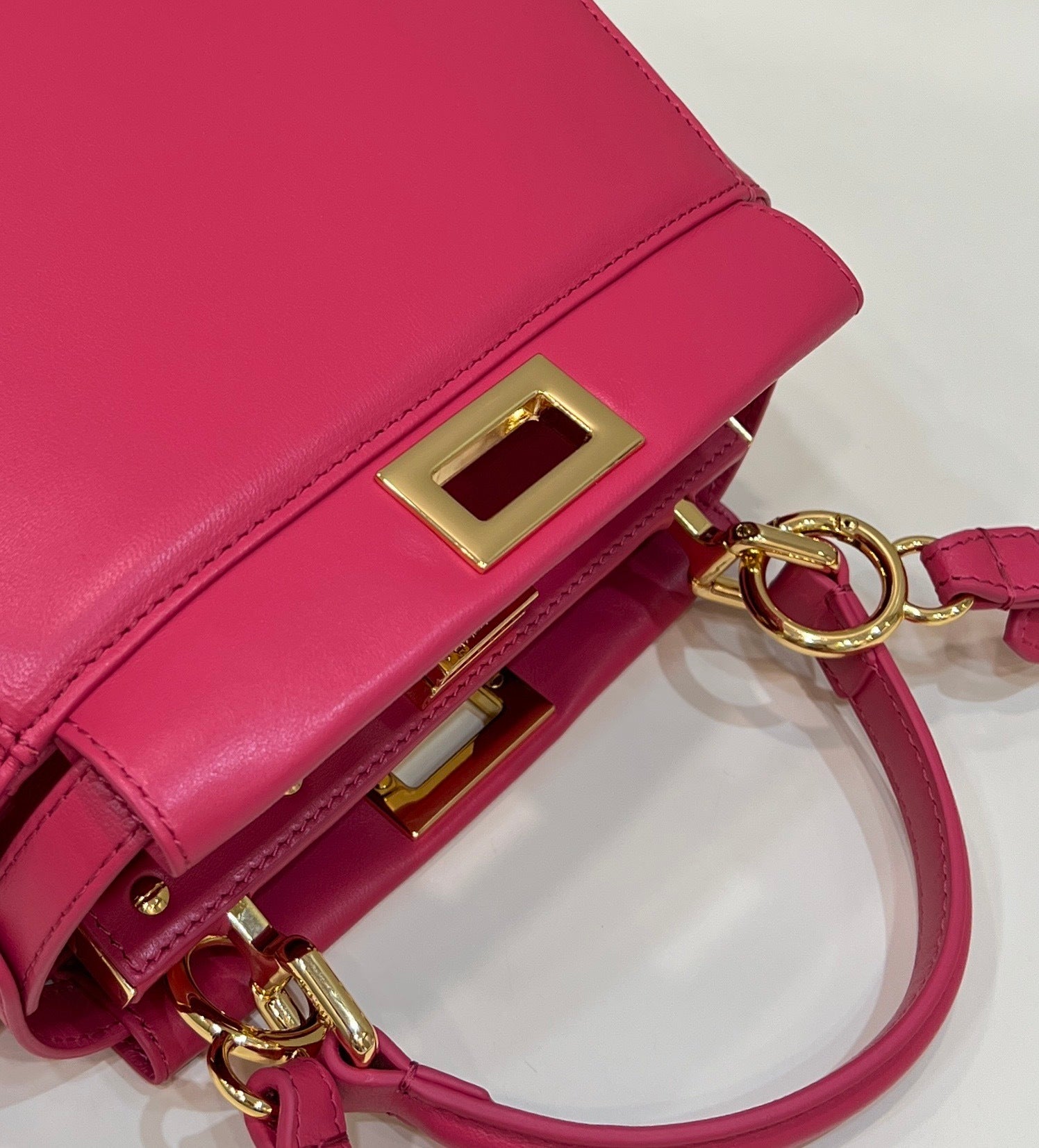 FENDI Peekaboo Lambskin Handbag
