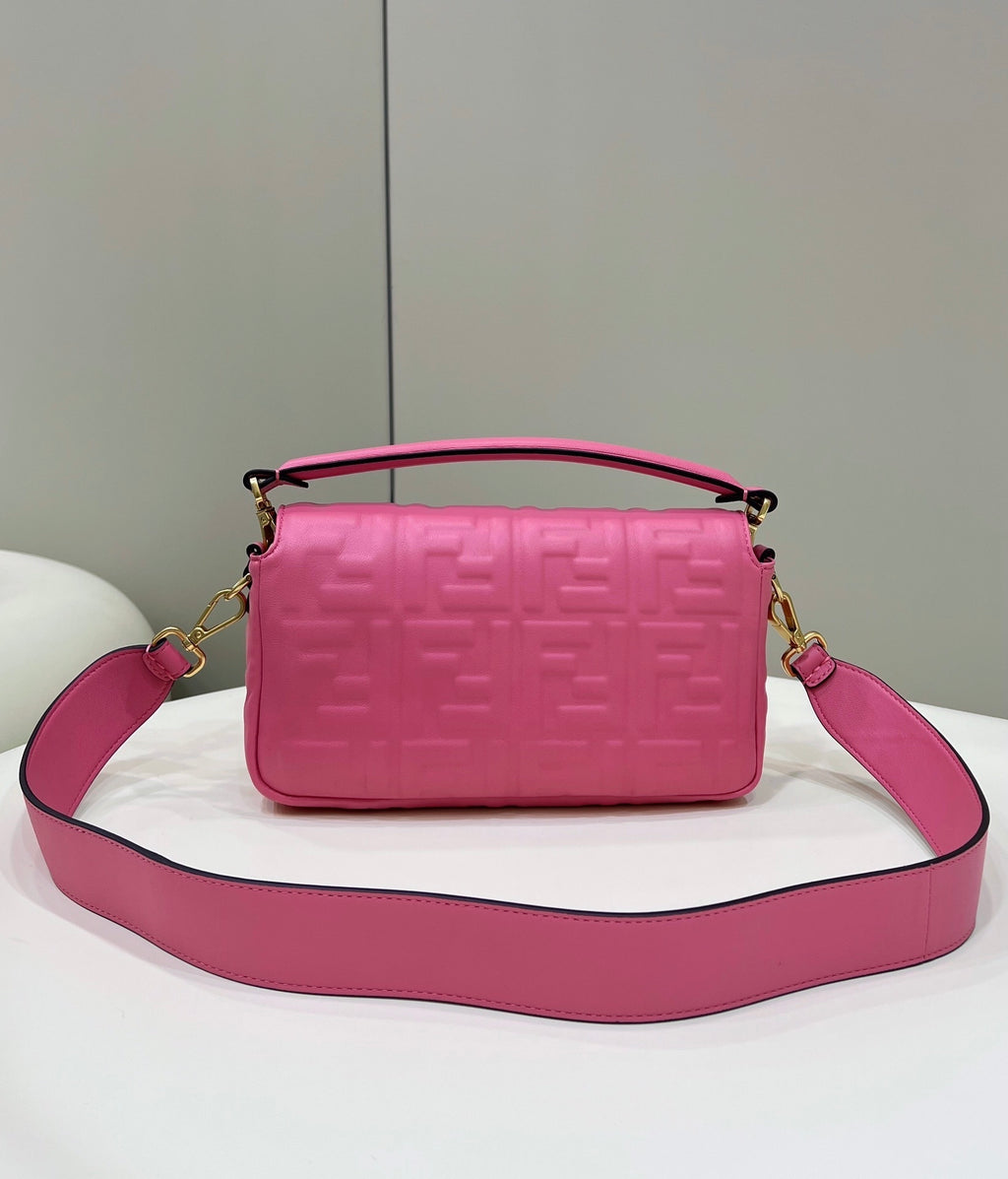 FENDI FF-Embossed Flap Handbag