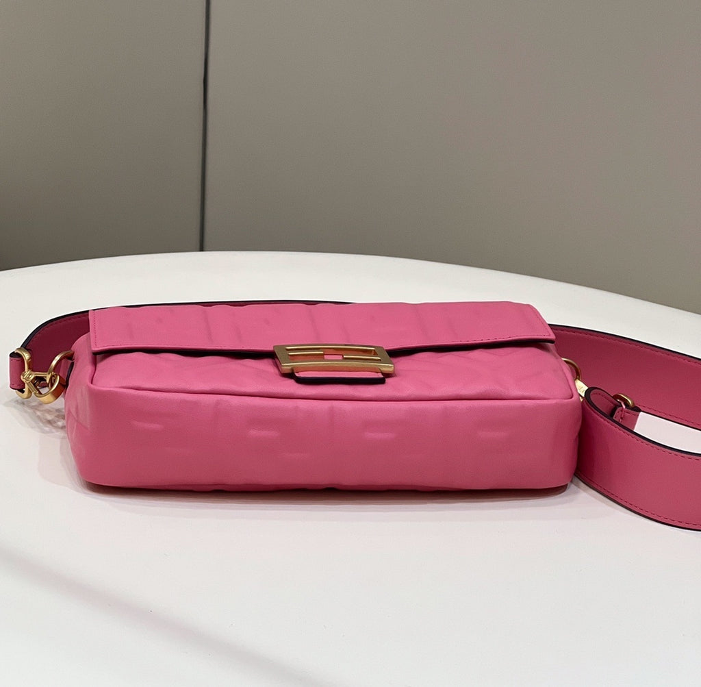 FENDI FF-Embossed Flap Handbag