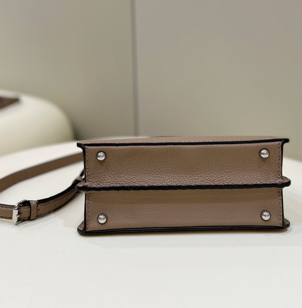 FENDI Peekaboo Small Leather Handbag
