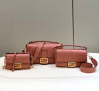 FENDI Mini Baguette Shearling Handbag