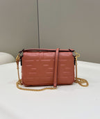 FENDI Mini Baguette Shearling Handbag