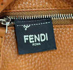FENDI Peekaboo Leather Handbag