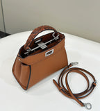 FENDI Peekaboo Leather Handbag