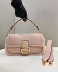 FENDI Baguette Shearling Handbag