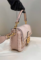 FENDI Baguette Shearling Handbag