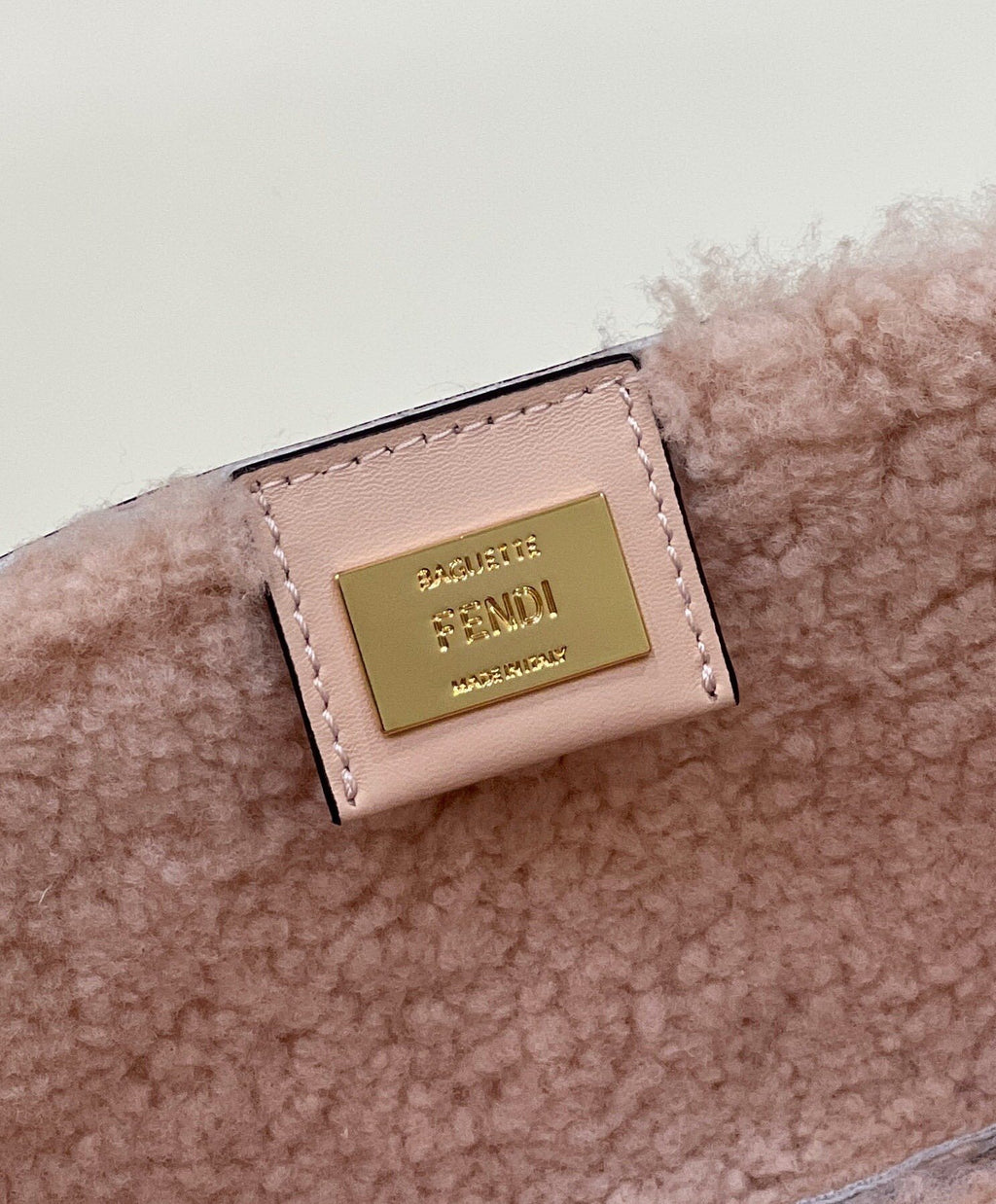 FENDI Baguette Shearling Handbag