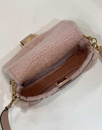 FENDI Baguette Shearling Handbag