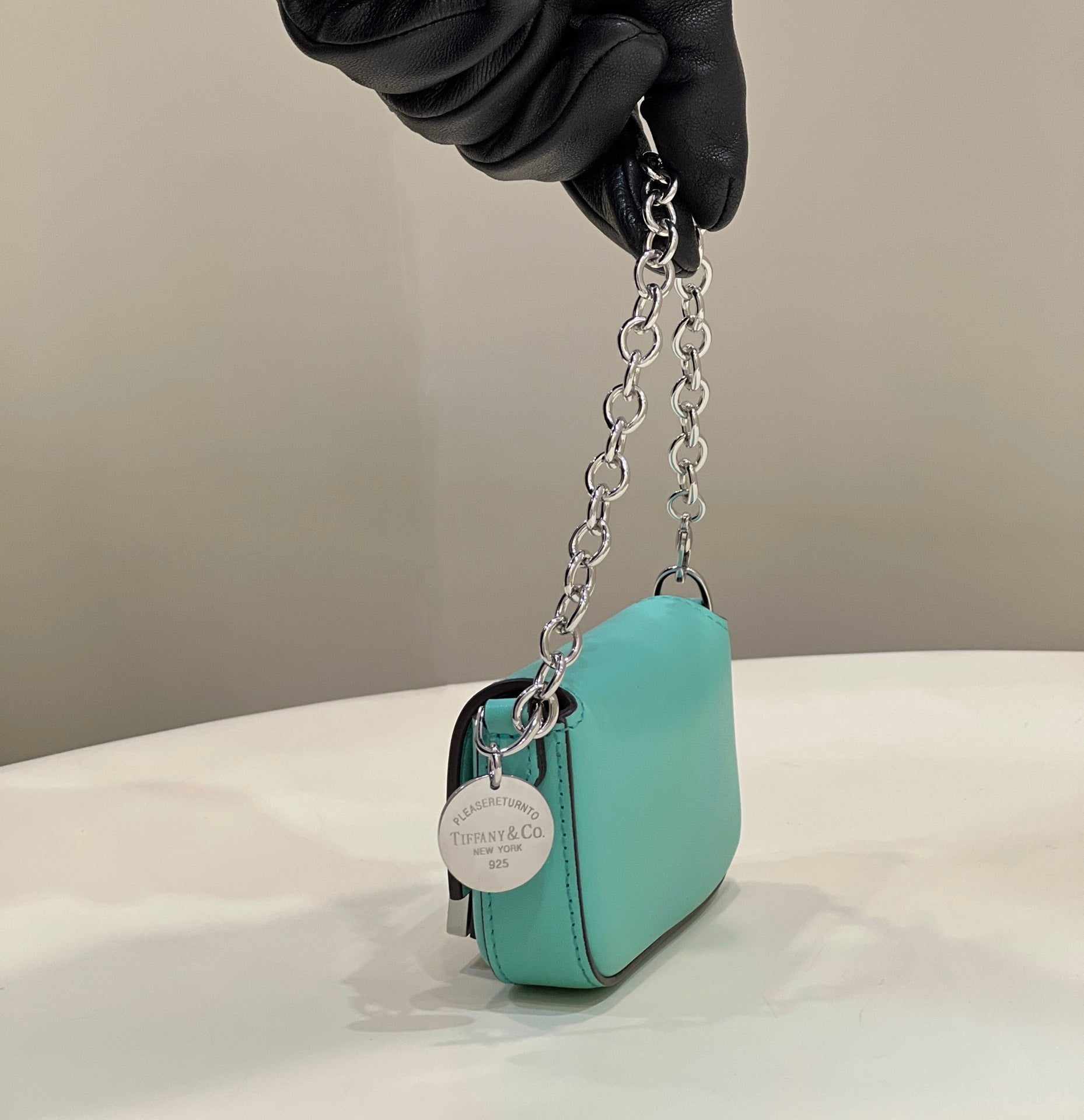 FENDI x Tiffany & Co. Mini Baguette Leather Handbag