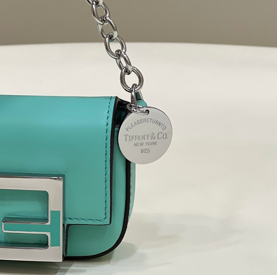 FENDI x Tiffany & Co. Mini Baguette Leather Handbag