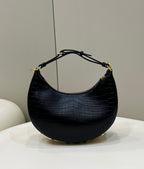 FENDI Fendigraphy Croc-Embossed Handbag