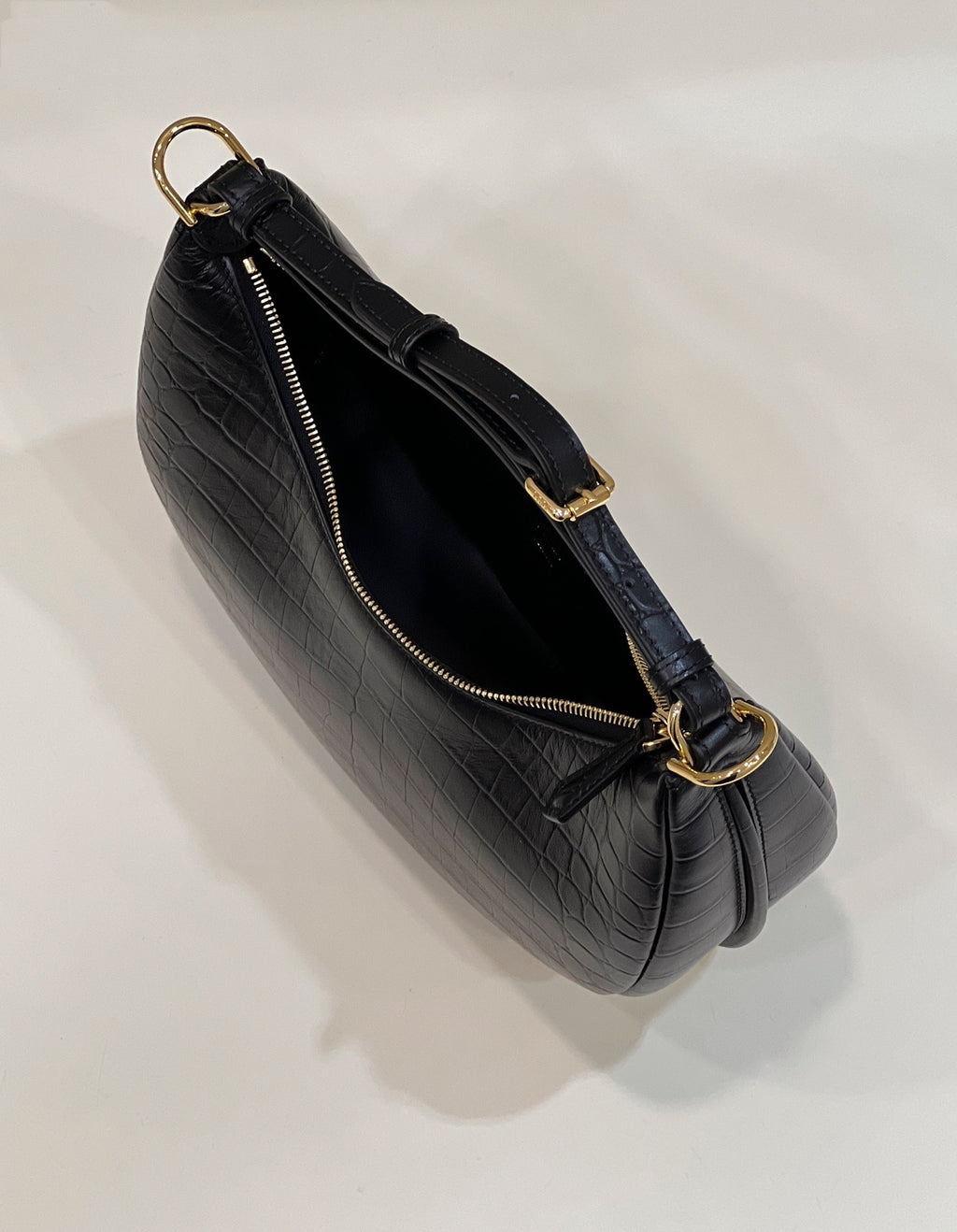 FENDI Fendigraphy Croc-Embossed Handbag
