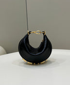 FENDI Fendigraphy Croc-Embossed Mini Handbag