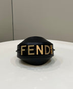 FENDI Fendigraphy Croc-Embossed Mini Handbag