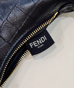 FENDI Fendigraphy Croc-Embossed Mini Handbag