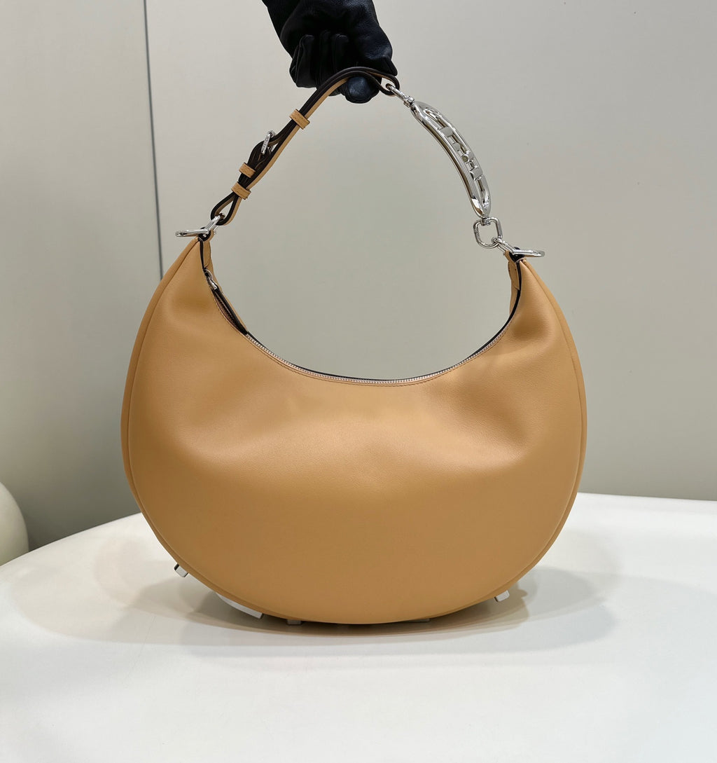 FENDI Fendigraphy Leather Large Handbag