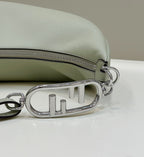 FENDI Fendigraphy Leather Large Handbag