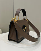 FENDI FF-Embossed Flap Handbag