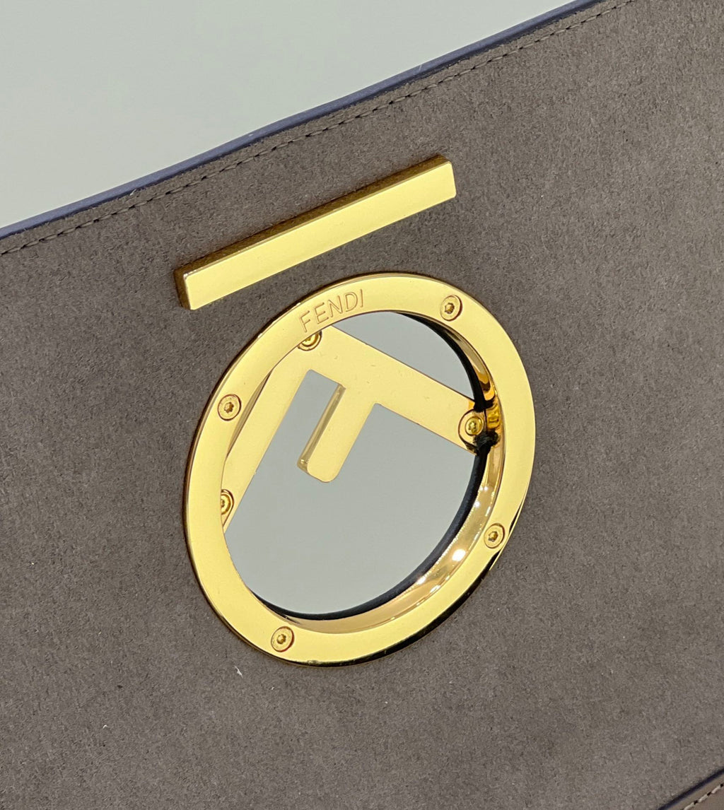 FENDI FF-Embossed Flap Handbag
